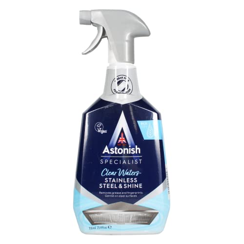 See full amazon price history chart for Astonish Specialist Stainless Steel & Shine Cleaner 750ml - Removes Grease, Fingerprints & Watermarks, Vegan & Cruelty-Free Astonish Specialist Stainless Steel & Shine Cleaner 750ml - Removes Grease, Fingerprints & Watermarks, Vegan & Cruelty-Free (B07B1HX6KK) Amazon Price History, Amazon Price Tracker