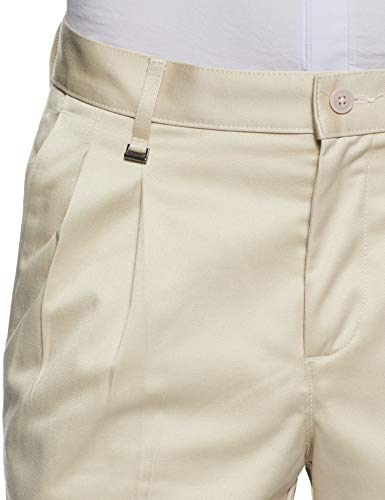 Image of Van Heusen Men's Regular Fit Polyester, Cotton Trousers