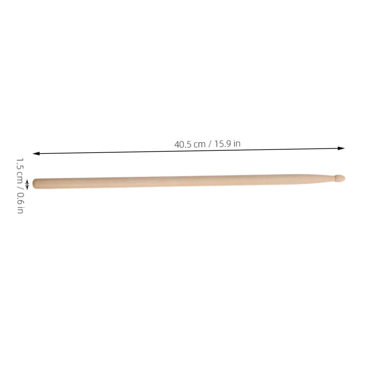 12paare Holz-drumsticks mit Holzspitze für Schlagzeugstöcke Komfortablem Griff Musikunterricht und Übung für Anfänger und Profis