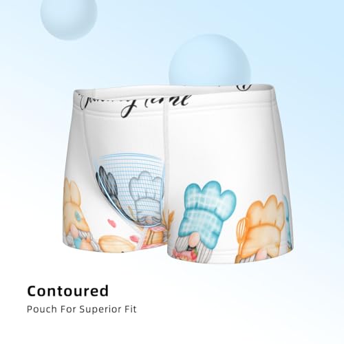 Boys' Cotton Boxer Brief Soft Underwear-Little Chef Gnome4