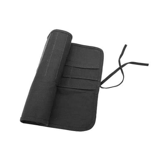 Image of 22 Slots Canvas Art Paint Brush Holder Artist Paint Brush Roll up Holder Watercolor Brush Storage Bag Paint Brush Carry Case Outdoor Cutlery Bag Makeup Brush Pouch