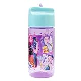 ms móvil shop Botella Agua Infantil 430 ml KPOP Antigoteo ECOZEN Rosa, Reutilizable y Libre de BPA, Ligera y Resistente, Ideal para Colegio, Guardería, Excursiones y Deporte Diario