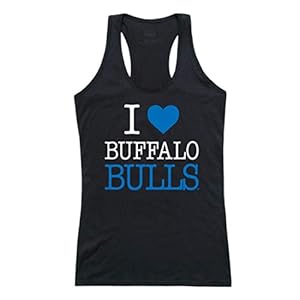 University at Buffalo Bulls NCAA Women’s I Love Tank Top – Black, X-Large