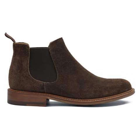 Xposed Men's Handmade Suede Chelsea Boots Cover