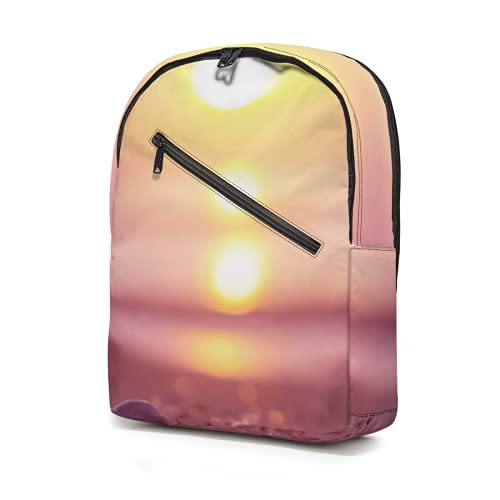 Sunrise on the Horizon Rucksack, wasserabweisend, Schultasche, leicht, für Camping, Reisen, Schultasche, große Kapazität, für Jungen, Mädchen, Teenager, Erwachsene
