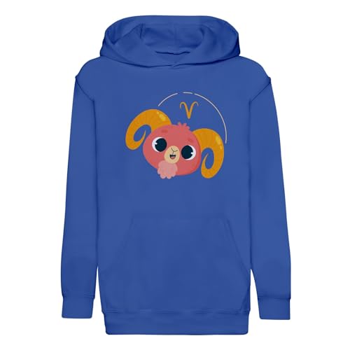Sweat à Capuche Enfant Bélier en Coton Premium Anti-Bouloche Dessin Astro