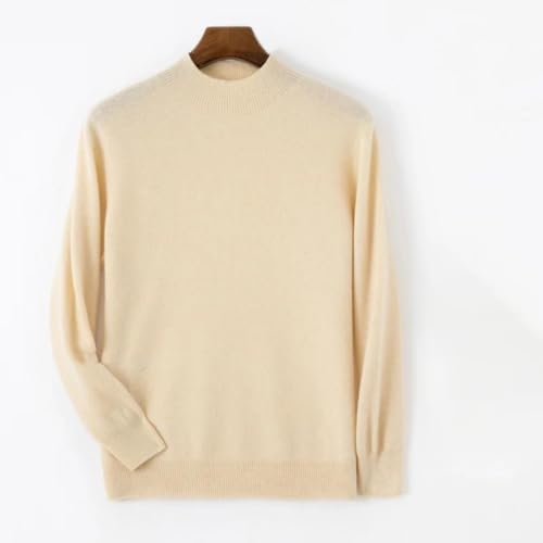 Men's Winter Merino Wool Knit Pullover Sweater - Business Sweaters Casual Half High Collar Knit Tops2