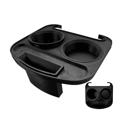 Portavasos para silla, bandeja con clip para silla al aire libre con ranura para teléfono, accesorio portátil para tumbona reclinable para viajes de pesca, jardín, fiestas, picnics, camping al aire