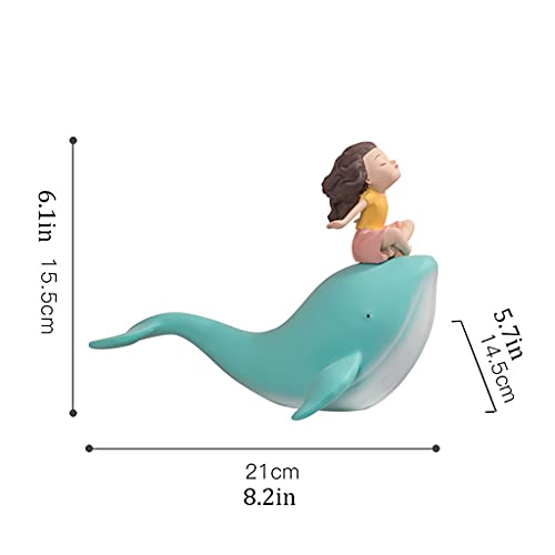 Simulation baleine ornement chambre fille table déco intérieur - 3