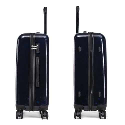 Image of InUSA Dog Print 24-Inch Hardside Spinner Luggage Lightweight & TSA Lock