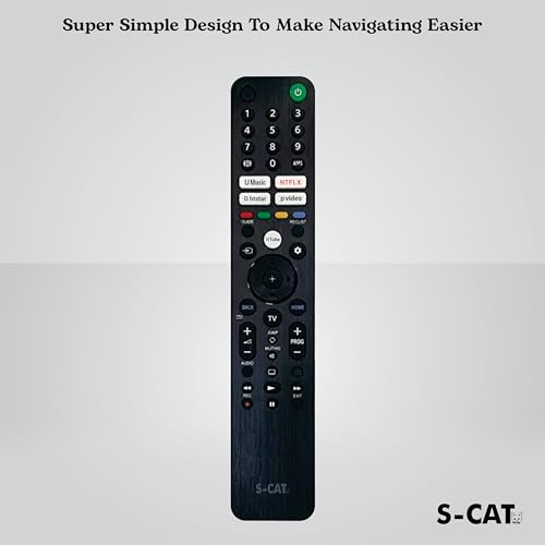 Image of S-CAT Compatible with All Sony Smart Android 4k Google TV Remote Control Without Voice Command with 4 OTT Hotkeys (in case of Any Issues, Contact Customer Care)