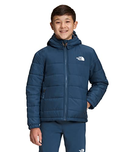 Image of The North Face Boys' Reversible Mount Chimbo Full Zip Hooded Jacket, Shady Blue, Small