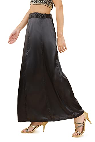 Image of Soch Black Satin Petticoat