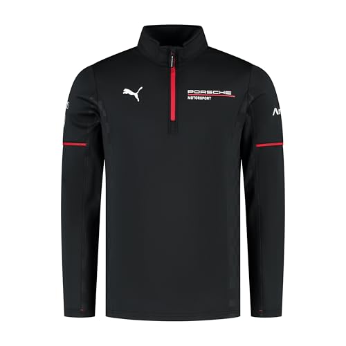 PUMA Porsche Motorsport jersey para hombre negro cómodo contra el frío