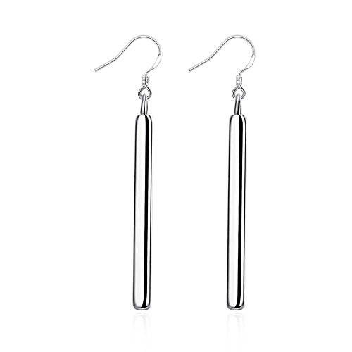 Dmeiling Classic Sterling Silver Linear Rotary Multi-ear Earrings Earrings, 8-character Hanging Earrings, Grape Earrings, Retro Earrings Earrings Set (925 Retro long earrings)