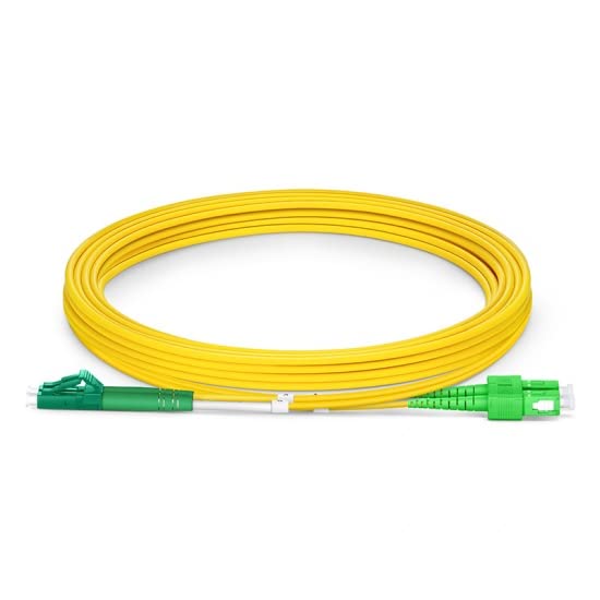 CHB 3 Meter Duplex Fibre Optic Patch Cable SC LC FC E2000 APC UPC Single Mode OS2 9/125 Yellow Patch Lead 2mm Fiber Patchcord (SC/APC