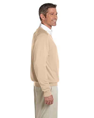 Devon & Jones Mens V-Neck Sweater - FOREST - 2XL D475-simple2