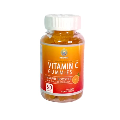 Keenko Gummies Vitamin C - Refuerzo Inmunológico con Zinc y Equinácea - 60 Gominolas Premium.