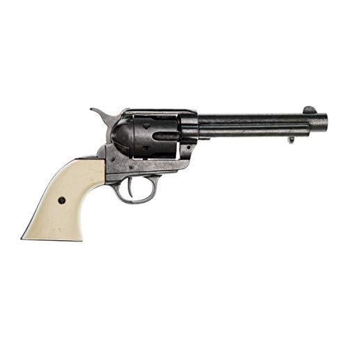Deko Colt Peacemaker Kal. 45 grau mit Fingermulden im Griff USA 1873