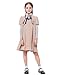 Stciqok Girls Halloween Dress 2 Pieces Horror Doll Cosplay Costumes Kids Party Dress Carnival Outfit Beige,Small