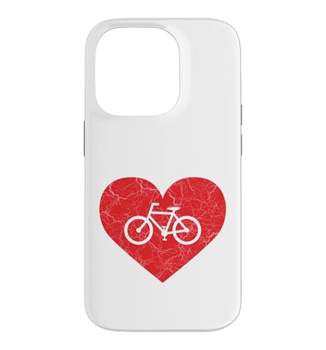 I LUV BIKES Love to Ride My Bicycle �n�[�g�T�C�N�����O�ɃC���X�p�C�A���ꂽ �X�}�z�P�[�X iPhone 14 Pro �p