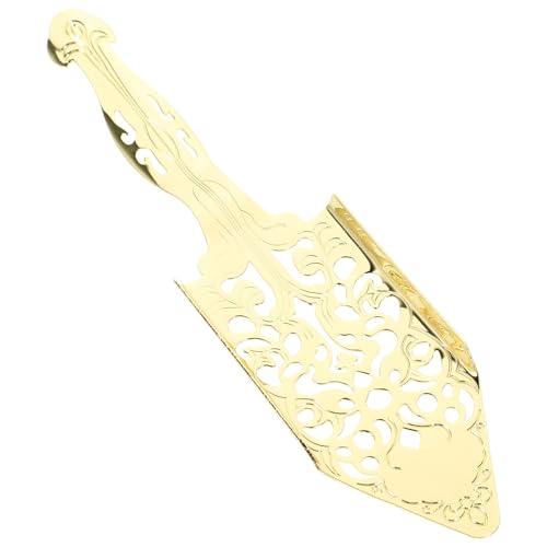 BESPORTBLE Stainless Steel Absinthe Spoon Decorative Filter Scoop Bar Accessory for Cocktail Mixing with Hollowed Sugar Cube Holder Wormwood Serving Tool for Home and Bar Use