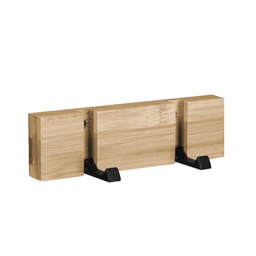 Vivezen - Patère, porte manteau mural rétractable - Bois - Plusieurs modèles