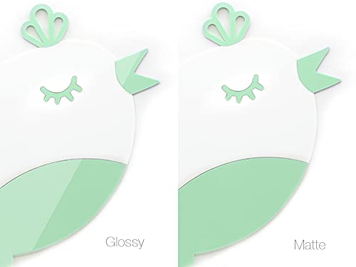 Baby Signs - Little Bird - Nom personnalisé à Rilief, autocollants muraux pour enfants chambre - 3D autocollants muraux pour chambre - Nom fille pour chambre (vert)