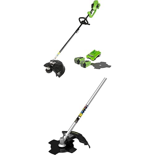 Débroussailleuse à batterie 40V Greenworks 40cm pour herbe dense et ronces
