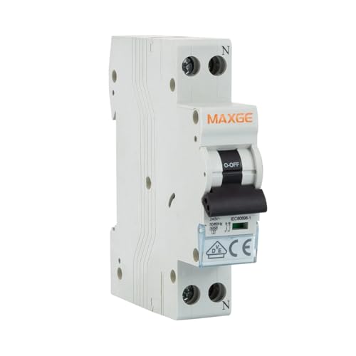 WEBMATEL Interruptor Automático Magnetotérmico Estrecho Industrial DPN | Poder de corte 6000A | Normas EN/IEC60898-1 | Montaje en Carril DIN | 6kA | 1P+N | Curva C | IP20 | 16A |