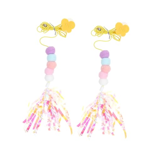 MERRYHAPY 2 Stück Einstellbares Katzen hängespielzeug mit Raschelpapier Strapazierfähiges Fördert Bewegung und Beschäftigung für Türrahmen und...