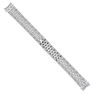 Ewatchparts 14MM JUBILEE WATCH BAND S/STEEL BRACELET LADY FOR ROLEX SOLID LINK HIDDEN CLASP
