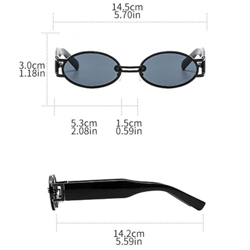 bullabulling Fashion Punk Sunglasses Small Oval Women Sunglasses Designer Vintage Men Sun Glasses Shades UV4004