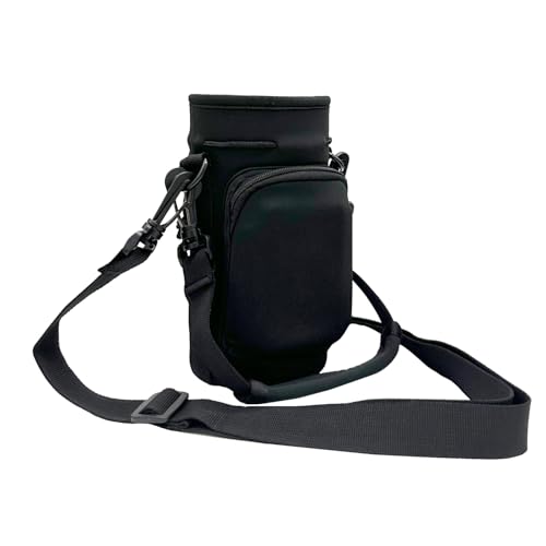 Wanty Neoprene 20 Oz Insulated Water Drink Bottle Cooler Pocket Carrier Sleeves Tote Bag with Adjustable Straps for Climbing Cycling and Running Outdoor Activities (20 Oz)