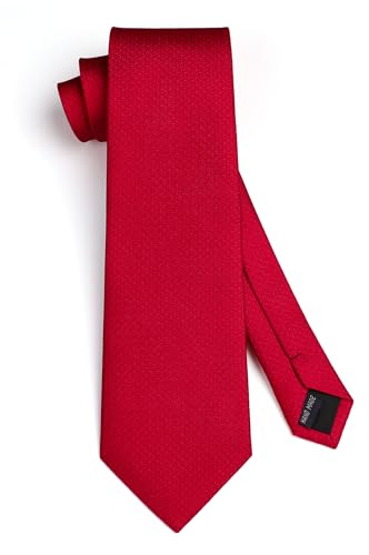 Image of HISDERN Mens Ties Solid Color Ties for Men Formal Necktie with Pocket Square Set Satin Silk Neck Tie Handkerchiefs Set