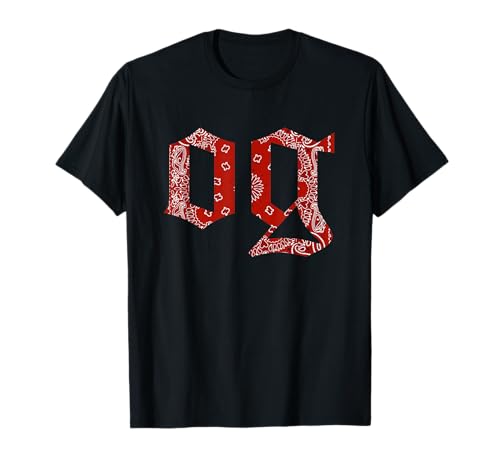 OG T-shirts pour hommes Original Gangster Compton Imprimé bandana T-Shirt