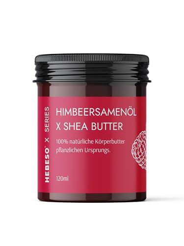 Olio naturale di semi di lampone Burro per il corpo – Idratante, nutriente e rigenerante – Vegano e delicato sulla pelle – Perfetto per la cura della pelle secca – 120 ml