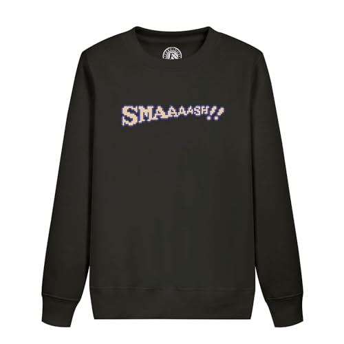 Sweatshirt enfant Smaaaash pixel art jeux video retro gaming pour ado passionné