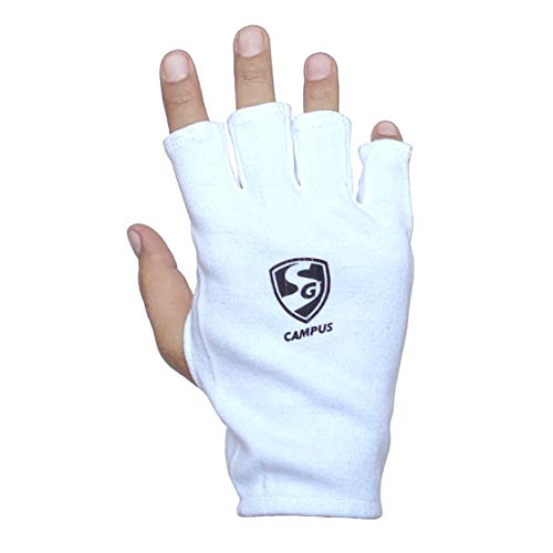 SG Cricket Campus Cotton Inner Gloves, Youth (Assorted), Standard
