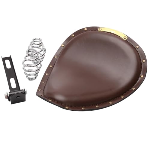 Asiento individual para motocicleta con soporte de resorte 3 y base 6