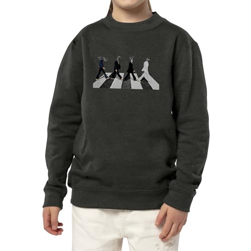 Sweatshirt enfant animaux passage piéton un cadeau original style collage art - 3
