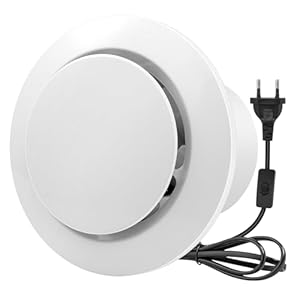 Teodute ES0435100 Badlüfter 12W Weiß