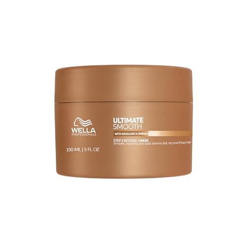 Wella Professionals Ultimate Smooth Mascarilla - Tratamiento Hidratante para ell Cabello con Escualano y Omega 9 - Cabello Seco, Apagado y Encrespado (150ml)