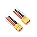 Cecicebb XT60 Connector Plug Cable Female and Male with 14AWG Silicon Wire for RC Lipo Battery Cable RC Drone Car Boat Toys 50mm (5 Female and 5 Male)