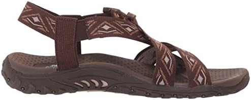 Skechers Women's Strappy Casual Sandal, Chocolate, 11 | Image 5