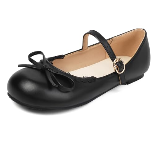 Gicoiz Mary Jane Flat Girls Lovely Bow Dolly Shoes