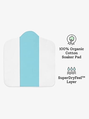 Image of Dry Feel Pad for Babies, Set of 3 - Cloth Diaper Soaker /Insert for Freesize Cloth Diaper Black