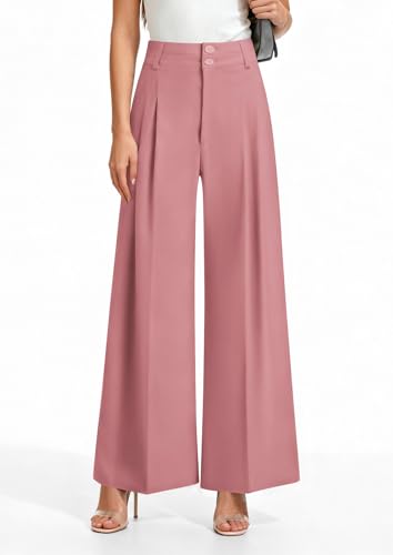 Image of PRETTYGARDEN Women's High Waisted Wide Leg Dress Pants