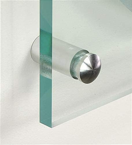 Image of Heavy Duty Stainless Steel Glass Stud /Spacer /Standoff /Fasner for Multi use - Size 19mm x 25mm (3 /4 inch x 1 inch) -Pack of 2 with Screw and Wall Plug.