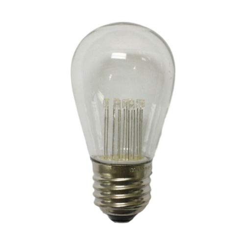 Sival - LED S14 Light Bulbs for Outdoor Patio/Bistro String Lights, 25-Pack, Warm White, Medium Base (E26/E27), 1 Watt